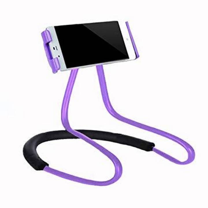 Lazy Cell Phone Holder - Universal Phone Holder to Wear Around neck Lazy Bracket Free Rotating Smart Mobile Phone Mount Stand
