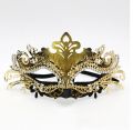 Halloween Cosplay Masquerade Eye Mask Eyes of Angel Laser Cut Masquerade Mask Diamond Rhinestone Eye Shield Mask for Women Girls Venetian Mask Party/Ball Prom Party Crown Women Nightclub Queen  Black & Gold. 