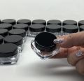 pack of 12 Empty Cosmetic Containers With outer Acralic Box Makeup Face Cream Pot Jar Refillable Cosmetic 10 gm. 