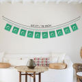 Pakistan Plastic Flag Hanging Banner For Wall Enjoy 14th August Party Decoration Jhandiyan Happy Independence Day Celebration Garland Bunting Flags Decorate Home, Dining Area, Rooms, Lounge, Office, School Class, Restaurants Festive Parties Decor Supplies. 