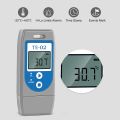 ThermElc TE-02 PDF Temperature Data Logger, with LED Indicator Lights, PDF File includes MKT, Alert, Temperature Graph, Temperature recorder for Shipping Temperature-sensitive Products. 