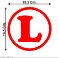STICKER LEARNER DRIVER FOR CAR EXTERIOR. 