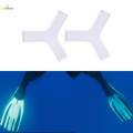 2Pcs Diving Gripper Scuba Fin Straps for Scuba Diving Water white. 