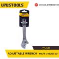 UYUSTOOLS YFU012K  ADJUSTABLE WRENCH MATT CHROME 12". 