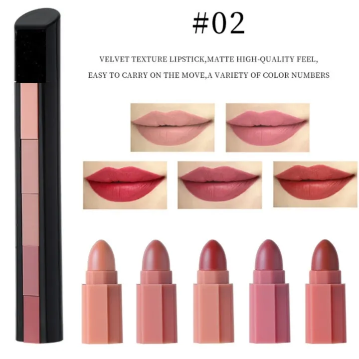 Beautious%20Pack%20of%205%20Mini%20Matte%20Lipsticks%20Red%20Brown%20pink%20lipstick%20-%20Image%205