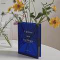 Book Vase Decorative Vase Centerpiece Modern Home Decor Floral Arrangement Table Vase for Wedding, Desktop, Restaurant, Flower Shop, Living Room. 
