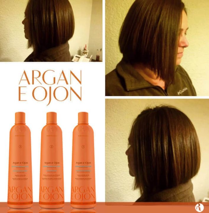 Richee Professional | Argan E Ojon Kit | Rich Formula, Perfect Straight, Extreme Hydration | (3x) 1000 ml / 33.8 fl.oz.