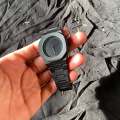 Black Arabic Aura Watch Full Black Wrist Watch. 