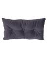 Grey Suede  Embellished Breakfast Cushion With Filling Size 22x12 Inch. 