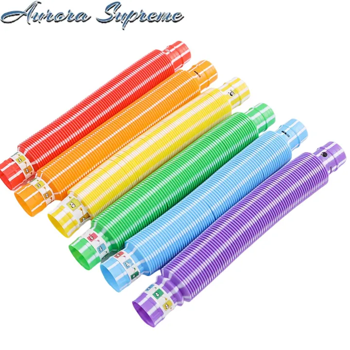 Stretch Tube Toys Colorful Decompression Fidget Pipe Sensory Toys ...