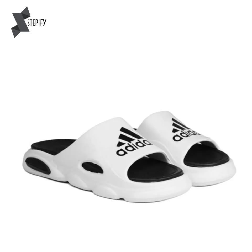 STEPIFY adidas Men s Adilette Shower Slides White k White EVR Slipper Comfortable Soft Adidas Slippers New Adidas Mens Eva Slippers Easy and Comgortable Sole Daraz.pk