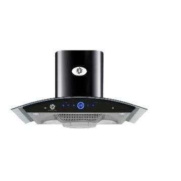 H.S Black Stainless Steel Kitchen Hood with LED Display - Chimney Size 27 Inch, 29.5 Inch and 35.5 Inch/