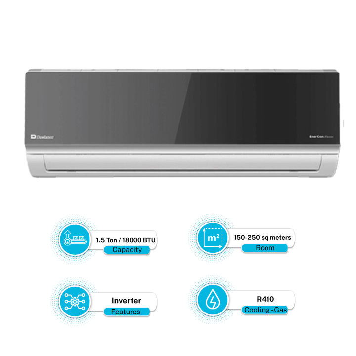 Dawlance 1.5ton - Inverter Air Conditioner - Enercon Inverter Series -18000BTU - Black