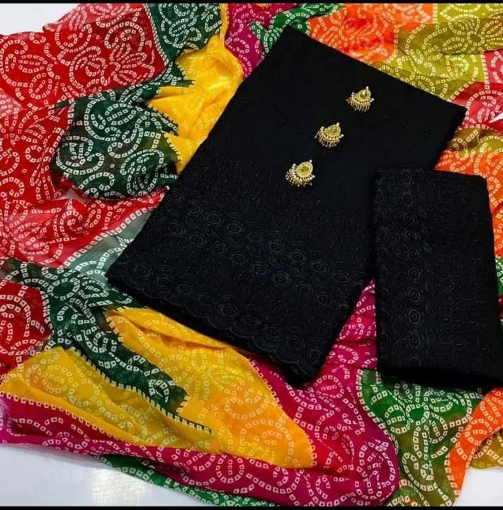 Girl's Dream Fashion Summer Special Eid collection 3pcs Suit For Women chicken Kari ladies suit without tussles/buttons