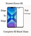 Honor 8X Glass Protector 9D|5D|6D|10D|11D|21D Black Tempered Glass Screen Protector Full Glue Edge To Edge For Honor 8X - Black. 