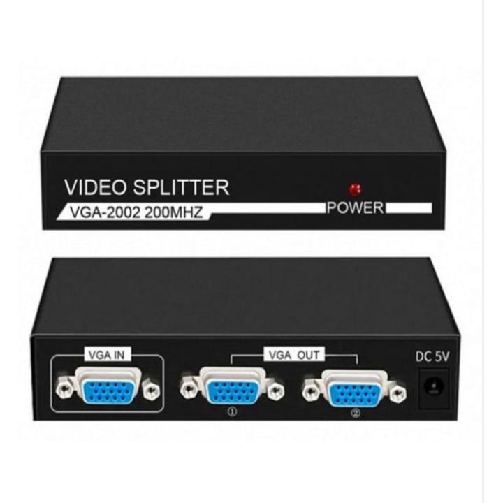 2 PORT VGA VIDEO SPLITTER
POWER
200MHZ