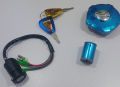 3 Pc Lock Set Ignition Switch 3 Pcs Switch Kit Petrol Tank Cap Side Lock For Cd 70 Ignition Switch For Bike With Ferari Key 3 Pcs Lock Set With Tank Cap Side Lock And Also Switch Kit. 