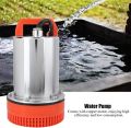Solar Panel Water Pump DC 12 Volt 1 inch Outlet Max Flow 63 liter per minute Lift Max Head 12 Meter High Stainless Steel Solar for garden mini dc water pump for home submersible. 