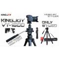 Kingjoy VT-1500 lightweight professional video tripod & VT-1510 fluid drag pan head-3 section, 65in, 4.8lbs. 