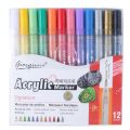 Giorgione Professional Acrylic Marker, Acrylic Paint Marker, 12/18/24 Colours Paint Maker Pens, Round Tip 1 mm Drawing Markers, Acid Free Markers. 