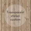 Transparent Label Stickers Personalized Name Custom Stickers for Wedding business Logos Eyelash Waterproof Sticker. 