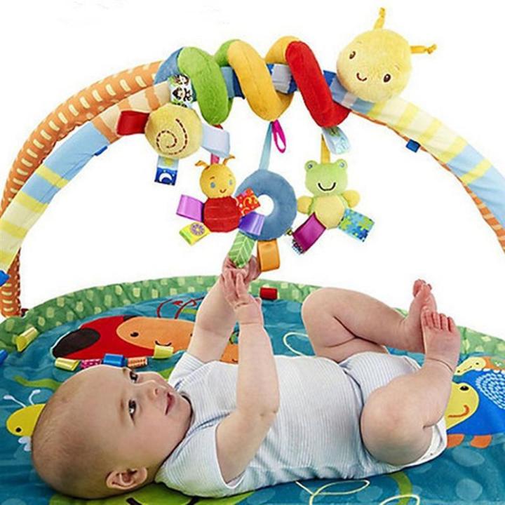 Baby Toy Newborn Music Bed Hanging Pendant Soft Cloth Plush Kid Baby Crib Cot Pram Hanging