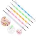 5pcs Dotting Pen Tool for Arts and Craft and for Nail Art Dot Doting Tool Set Painting Kit Design DIY 2 way Dotting Tool. 