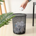 Round Net Metal Dustbin Dustbin Metal Jali Dustbin Black Jali Waste Paper basket Office Basket Three Sizes. 