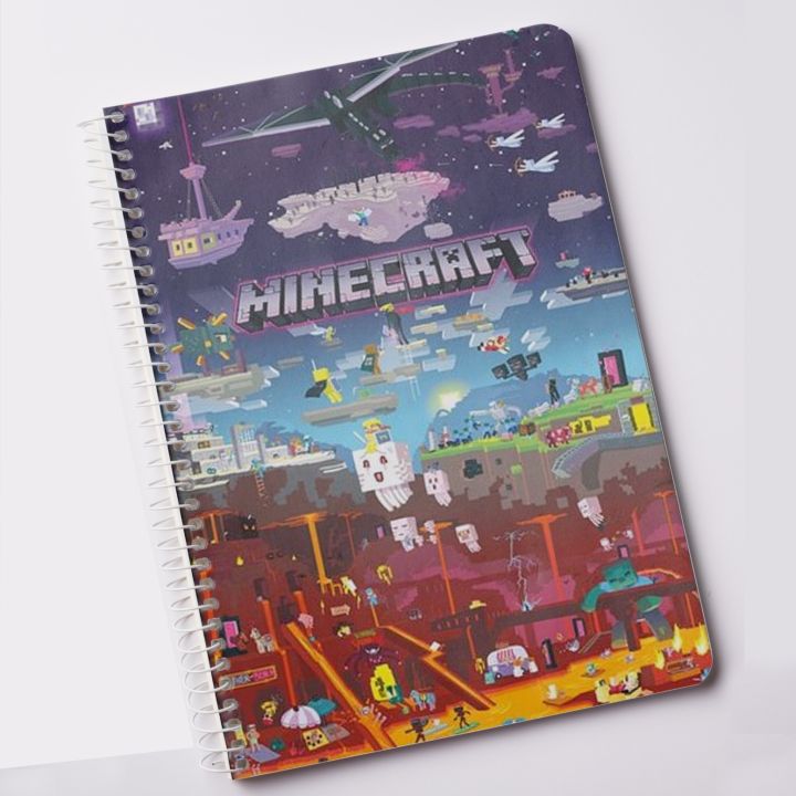 Minecraft Notebook For Kids Game Lovers Digital Printed Notepad