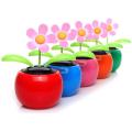 Car Decoration Solar Power Dancing Flower for Car, Dashboard Solar Dancing Flower. 
