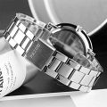 latest design Men watches Crystal Stainless Steel sports chain Analog Wrist Watch Chic Stylish Watches Men trendy Fashion Watch. 