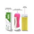 Wax Deal Depilatory Refill Machine With Roller Wax And Depilatory Wax Paper Universal Electric Wax Heater For Roller Wax Handy And Safe With Side Window for Wax Control Perfect And Sure Hair Removal Professional Use. 