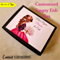 Eidi Box Mini - beghum ki eidi - miya ki eidi- empty box - custom made also available -without stuff things can be arrange on customer demand-eidi  for wife - gifts for her box- gift for him box. 