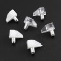 10Pcs Shelf Studs Pegs With Metal Pin / Shelves Brackets Non-slip Fixed Studs Peg / Punching-free Wardrobe Glass Plate Holder / Shelf Support Seperator Partition Nail. 