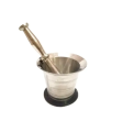 sIZE # 1 Stainless Steel Langri Danda / Kootna / Chattu Watta, Stainless Steel Mortar and Pestle Grinding Bowl For Spices | Herbs |Nuts | Seeds | Medicines | Food Items. 