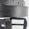 LEATHER BELT - PREMIUM - BLACK - THE BROOCH HUB BELTS. 