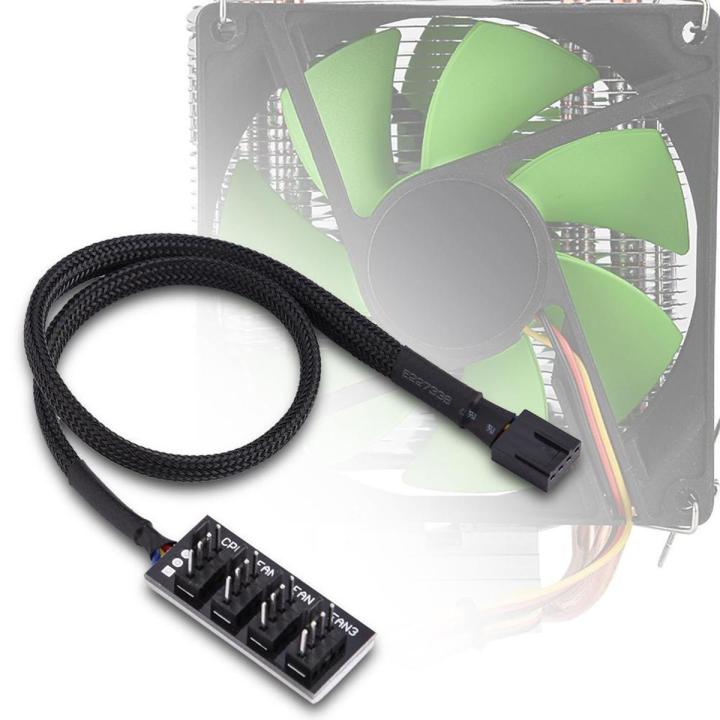 4-Pin Computer CPU/Case Fan Power Multi Splitter Connector Cable Adapter