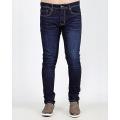 Straight Stretch Blue Jeans For Men. 