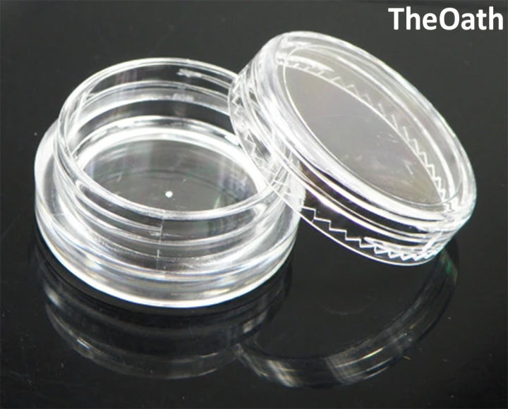 12pcs%205grams%20Empty%20Cosmetic%20Plastic%20Containers%20with%20Lid%20Clear%20for%20Cream%20Makeup%20Lotions%20Lip%20Balm%20Eyshadow%20Sample%20Glitter%20Storage,%20Mini%20Refillable%20Travel%20Jars%20Small%20-%20Image%202