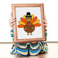 Thanksgiving Stickers Long Lasting Use Make-A-Turkey Stickers. 