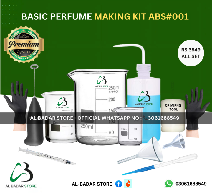 BASIC PERFUME MAKING Tools KIT STARTUP KIT | DIY Perfume Business ...