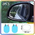 Rainproof Car Mirror Films Anti-Rain, Anti-Fog & Anti-Glare (2 Pc) Waterproof Films For Car / Bike Side Mirrors Glass Transparent. 