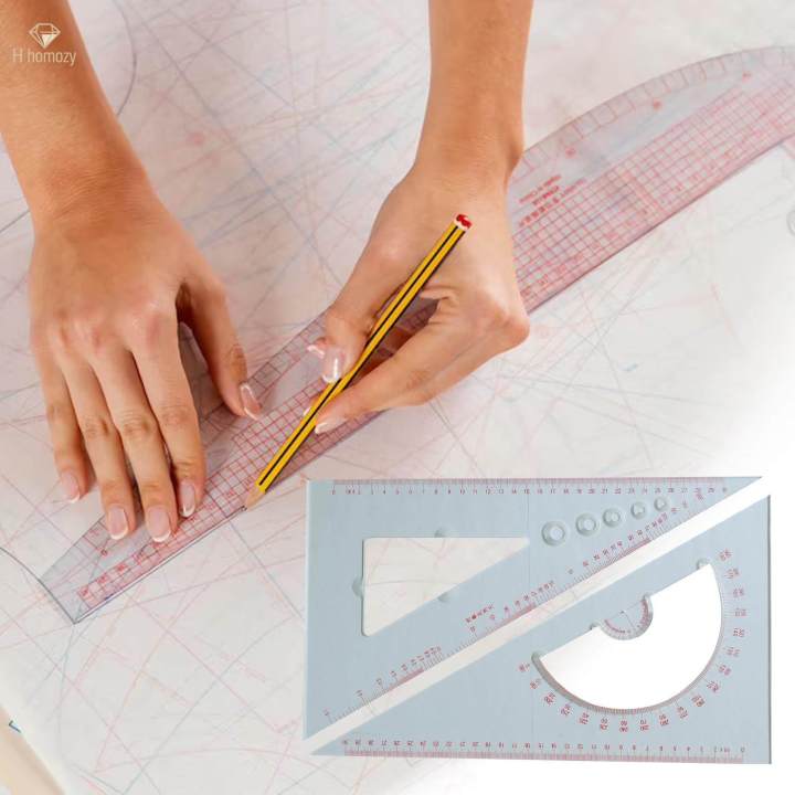 Chart%20Drawing%20Triangle%20Ruler%20Portable%20Multifunctional%20Durable%20Protractor%20for%20Ship%20Drawing%20Comic%20-%20Image%204