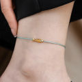 【High-quality】 Cute Fish Braided Rope Anklets For Women Bohemian Style Blue And Red Rope Fashion Leg Foot Chain Summer Beach Jewelry.