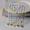 3D Mouth Monster Nail Sticker Dopamine Cute Jelly Nail Art Decals Funny Expression Pack Embossed Hand Ledger DIY Decor Manicure. 