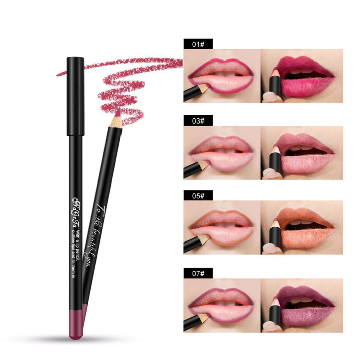 Superman Ruoias 12-color Lip Makeup Pens Extra Fine Matte Lipstick Pencil Professional Natural Moisturizing Waterproof Long Lasting Make Up Tool