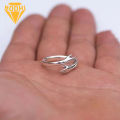 Open Ring Adjustable Love Hug Ring. 