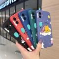JIUMOO for OPPO A5s Case Fashion Tide Cartoon Cute Winnie The Pooh Aesthetic Thin New Design Phone Case Side Square Edge Protection Softcase Pattern Silicone Casing Cover Shockproof Cases. 