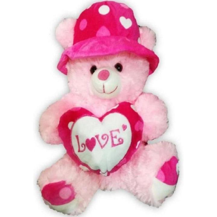 Teddy Bear With Cap Pink