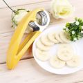 Banana Cutter Banana Slicer Fruit Knife Kitchen Gadget Bar Tools Veggie Cutter Stainless Steel. 